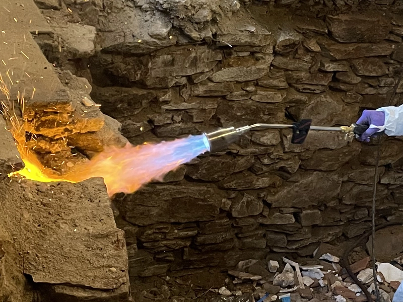 traitement thermique mérule chalumeau